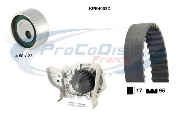 PROCODIS FRANCE Водяной насос + комплект зубчатого ремня KPE4002D